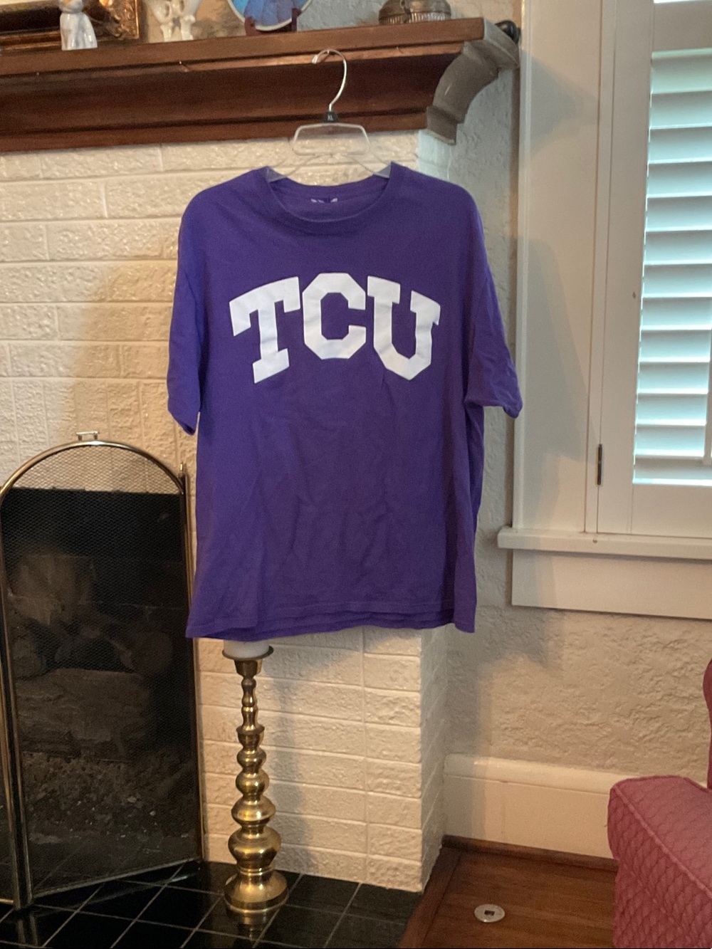 TCU Purple Graphic Tee with White Lettering